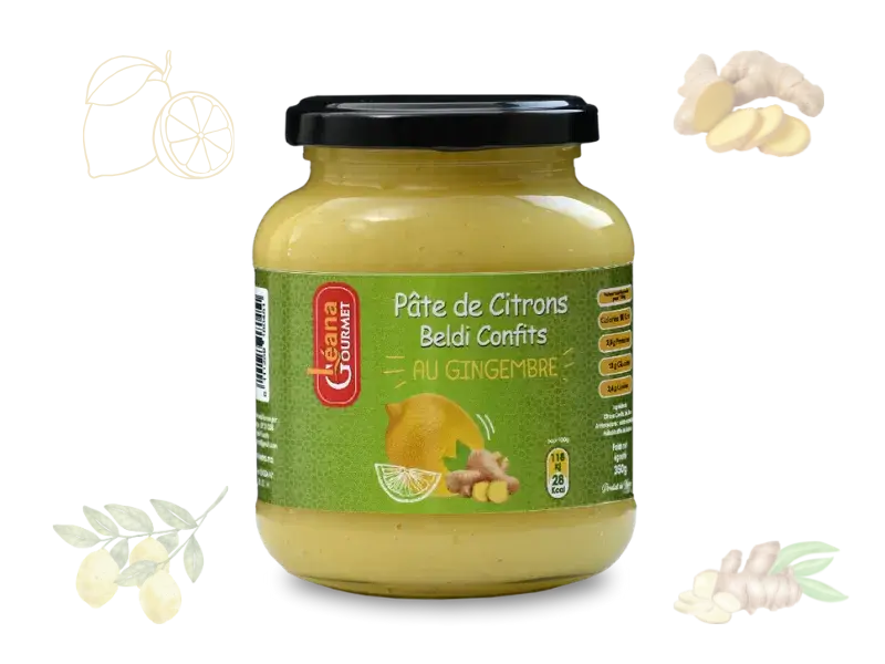 Pâte de citron au gingembre